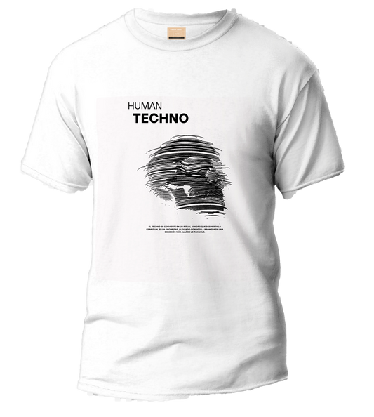 Camiseta White Human Techno